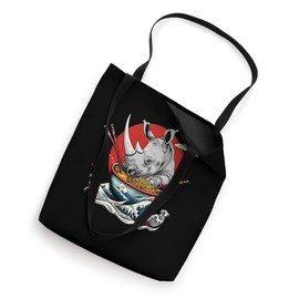 Rhino Noodle Art Artwork Japanese Noodles Rhino Ramen Bowl Tote Bag
