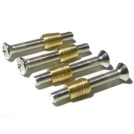 4 x Guitar neck inserts/bushing and screws