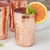 Hand Hammered Copper Tumbler Nesting Set