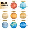 GIDWRIY Pack of 8 Paper Lanterns Planets for Hanging, Lampshade