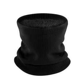 K.tchard Winter Neck Warmer Snood Thermal Snoods for Men Women Windproof Neck Gaiter with Soft Fleece Lined Double-Layer Infinity Ski Thicken Knitted Circle Scarf