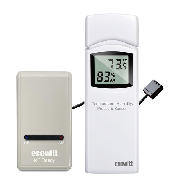 ECOWITT GW1204 Temperature Humidity Sensor for Weather Stations, 3 in