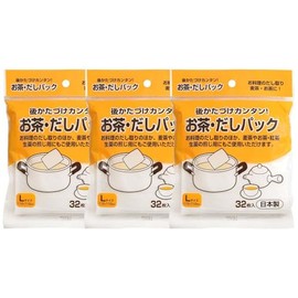 Art Nap Tea and Dashi Pack, Large, 32 Pieces, Set of 3, 4.3 x 0.04 x 4.1 inches (11 x 0.1 x 10.5 cm), Made in Japan