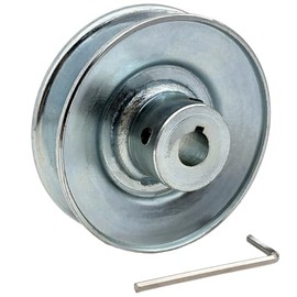 Saelno AB350-1/2 Single Groove Web Sheaves, v Belt Pulley 3.5" OD 1/2" bore,Motor Pulley Carbon Steel for A B 5L 4L V-Belts