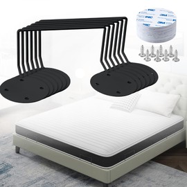 6 Pack Mattress Retainer Bar Keep Mattress Stopper from Sliding, Non Slip Mattress Gaskets for Bed Frame, Mattress Slide Stopper, Anti Slip Mattress Gripper, Mattress Brackets to Prevent Sliding