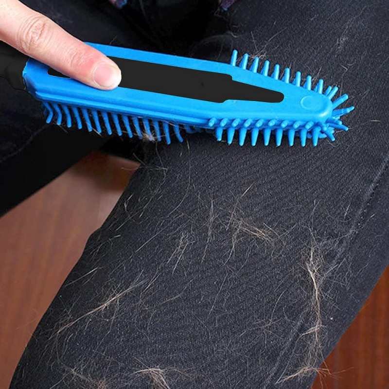 SDMAX Rubber Pet Hair Hand Brush Furniture Floor Sweeper, Gentle