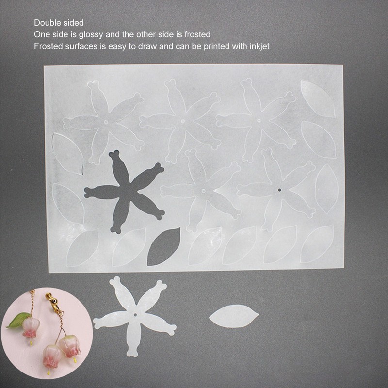 8pcs Heat Shrink Paper for Kids Double Sided High Transparency