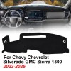 Unbranded For 2022-25 GMC Sierra 1500 Car Black Non-Slip Dashboard