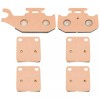 Caltric Brake Pads for Yamaha Kodiak 400 YFM400 Front Rear