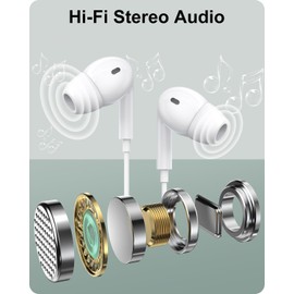 KP TECHNOLOGY 3.5mm In-Ear Wired Earphones Headphones For Oppo A78 5G / Oppo Reno8 Lite/Oppo Find X5 Lite/Oppo A38 / Oppo A17 / A57s / A77 5G / A57 / A96 / A76 / A16 / A16s / A54 / A54s / A74