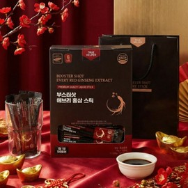 명품 6년근 홍삼 스틱 선물세트 포장백 농축액 부모님 시댁 처가 설 명절선물 Luxury 6-Year-Old Red Ginseng Stick Gift Set with Packaging Bag Concentrate for Parents-in-Law and In-Laws Lunar New Year Gift