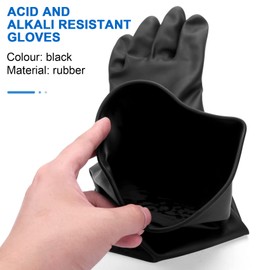 Tagtight Rubber Sandblasting Gloves, Sand Blasting Gloves for Sandblasting Cabin, Protective Gloves, Chemicals, Pond Gloves, Waterproof, 60 x 20 cm