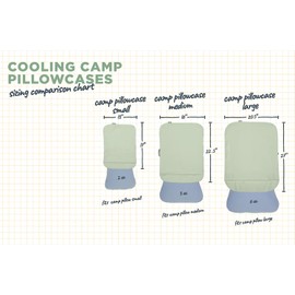 HEST Pillowcase Cooling - Compatible Camp Pillows - Jade Cooling Fabric - Machine Washable - Outdoor Ready - Small