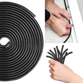 U0U Backer Rod 1/8 Inch,Black Foam Caulk Saver for Gaps and Weather Stripping Door Seal,10 Ft Concrete Expansion Joint Filler (1/8 inch * 10 feet)