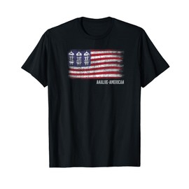 Analog American Flag Vacuum Tube radio amp T-shirt T-Shirt