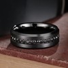 King Will GEM 8mm Black Men Women Tungsten Carbied Rings
