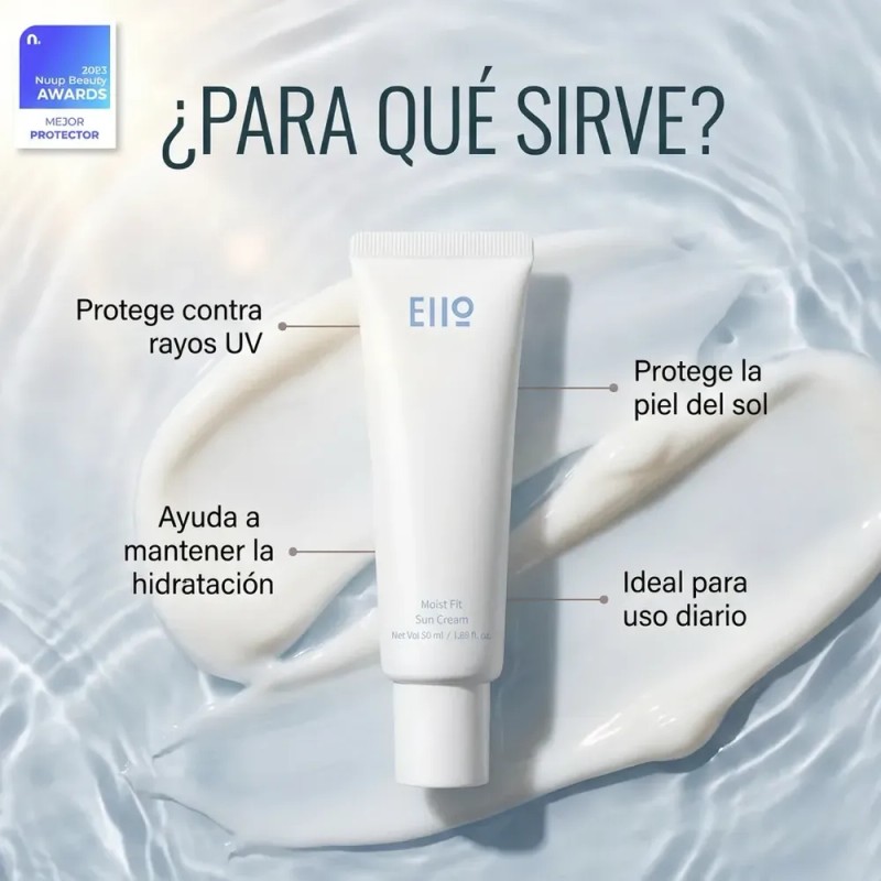 Eiio Protector Solar Facial Coreano Hidratante