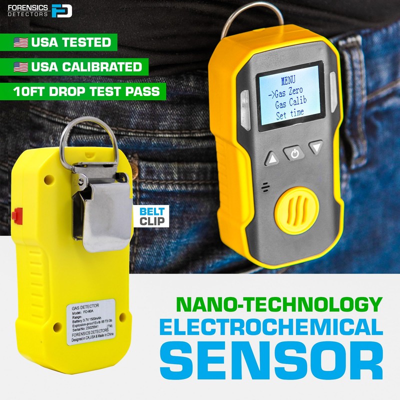 H2S Monitor by Forensics | USA NIST Calibration & Certificate
