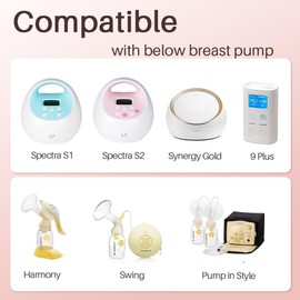 PumpMom-us Duckbill Valves with Pull Tab for Spectra S1 Spectra S2 Spectra 9 Plus, Compatible with Medela PIS, Harmony, Symphony and Swing. Not Original Spectra Pump Parts