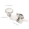 ZAUYX 5 Pack Brushed Satin Nickel Cabinet Knobs 1-1/4 inch,