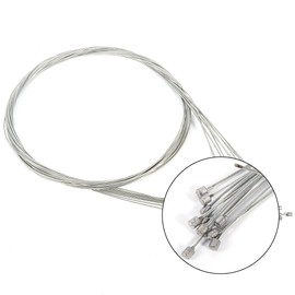 Stainless Steel Shifter Cable, Bike Shifter Cable 2M Long Bicycle Replaceable Wire Inner Derailleur Wire Stainless Steel Bike Rear Derailleur Cable 10Pcs