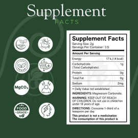 Unbranded Magnesium Carbonate 7grs - Carbonato de Magnesio Puro ( Pack of 12 )