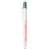 Bic 4 Colours Turquoise Marble Barrel Retractable 4 in 1