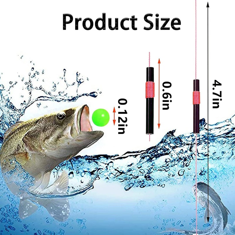 YOTO Bobber Stops for Fishing,Float Bobber Stops String Knots&Fishing Glow