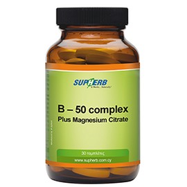 SUPHERB B-50 COMPLEX WITH MAGNESIUM 30s