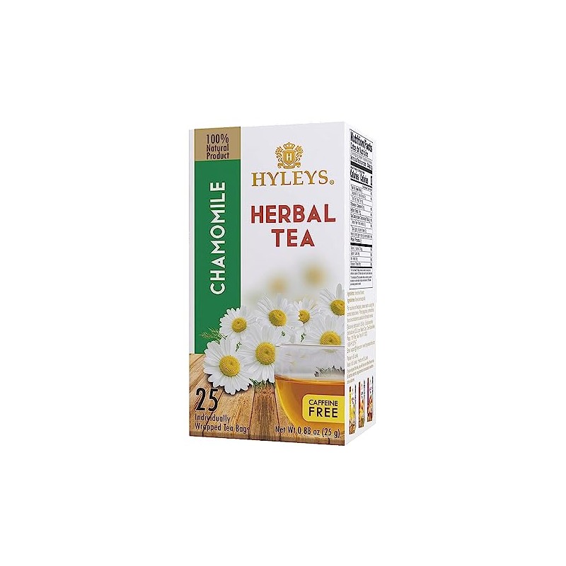 HYLEYS Tea Chamomile Herbal Tea - 25 Count, 1 Pack