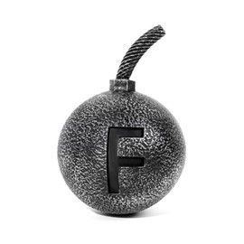 Generic Initial Bomb Paperweight, Humor Decor with Ball Paperweight Functional, Gift for Office co Worker Boss,Student with Letter Funny Office Decor Paperweight