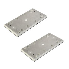 2 x Trade-Shop Sanding Shoe Sanding Plate Sanding Pad 93 x 175 mm Compatible with Festool Sliders Orbital Sanders such as RS 300 / Aluminium Base Plate