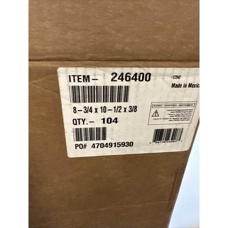 Broan 2-PACK Charcoal Carbon Range Hood Filter #s 246400 8-3/4"