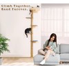 83 Inch Floor to Ceiling Cat Tree, Wall Mounted Tower