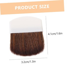 VICASKY 4pcs Mini Flat Blush Brush Set for Women Round Powder Brush for Loose and Pressed Powder for Cheeks and Highlighter Application