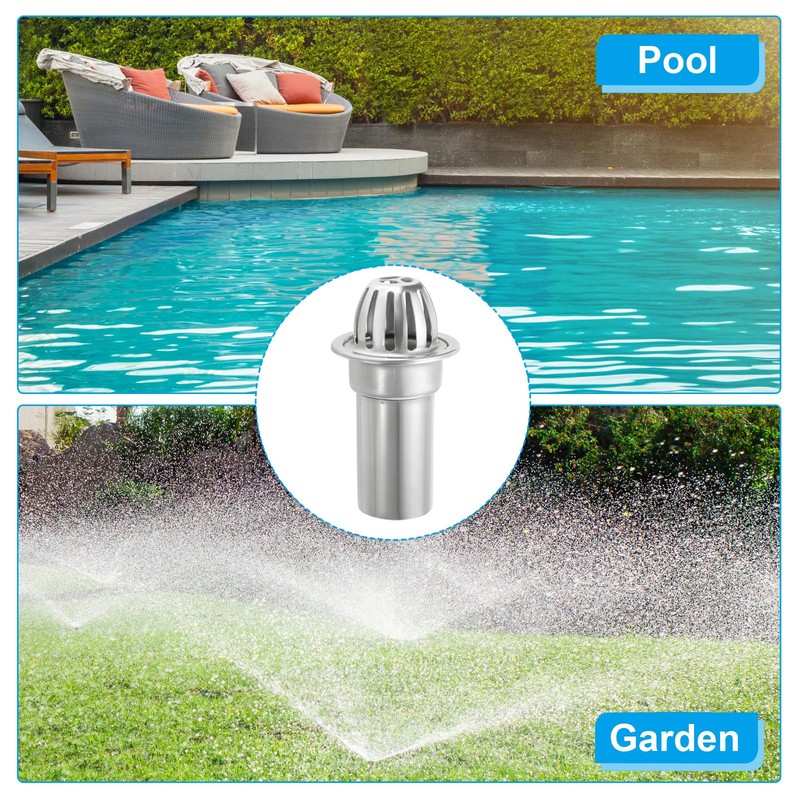 PATIKIL Dome Gutter Guard, Stainless Steel Downspout Strainer, Anti-Blocking Strainer