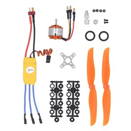 RC Airplane Motor, A2212 6T 2200KV RC Brushless Motor with 30A ESC & Propeller Accessory Kit, RC Plane Motor Kit, RC Aircraft Motor Kit for RC Plane F450 550 Quadcopter, Helicopter