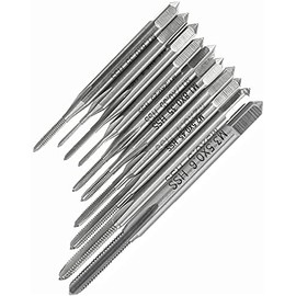Yakamoz 10pcs Mini Machine Screw Drill Tap Set Metric Thread Screws Plug Tapping Bits Tool