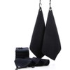 5 Pcs Microfiber Towel with Hook Cleans Clubs Balls Hands