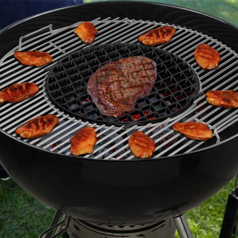 Mydracas Cast Iron Sear Grate Replacement for Weber 8834 Gourmet