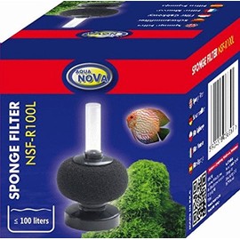 Aqua Nova NSF-R100L ROUND Aquarium Sponge filter for fish tanks, fry and quarantine tanks