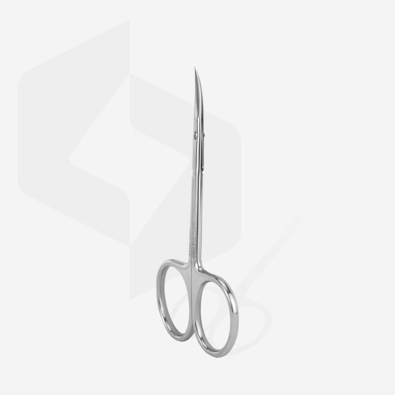 STALEKS PRO Expert SE-20/2 Cuticle Scissors Curved Handle Ergonomic Rings