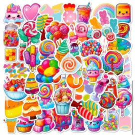 Candy Bright Candy And Desert Sticker Pack Of 15/Picked At Random