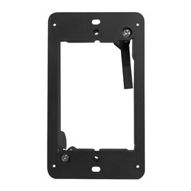 Construct Pro Slim Single Gang Open Back Low Voltage Bracket (Black)