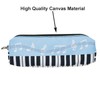 Maydahui 2 PCS Music Theme Pencil Case Large Capacity Canvas