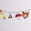 Lights4fun Indoor Felt Woodland Children's String Fairy Lights Bedroom Nursery
