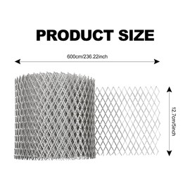 XIMINZ Aluminum Gutter Guards with Anti-Scratch Gloves Roof Gutter Filters Durable Leaf Guards for Gutters Silver Strainer Screen Mesh Roll Stop Leaf Blockage Drain Pipe (‎5 Inch X 20 Feet)