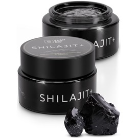Shilajit Original Himalaya For Men - 100g (50g x2) - 82% Fulvic Acid Premium Mumijo Shilajit High Dose From Himalya Hand Harvest Including 500mg Dosing Spoon