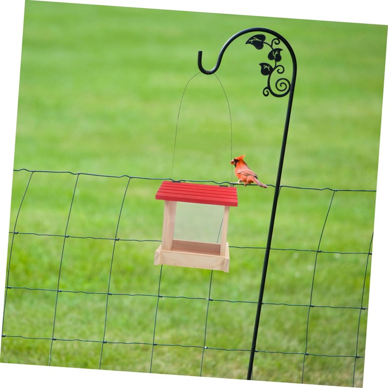 ORFOFE Hanging Wooden Bird Feeder House Rustic Farmhouse Style Wild