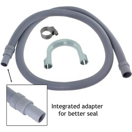 SPARES2GO Extension Drain Hose for Blomberg Dishwasher (1.5M, 19mm / 22mm)